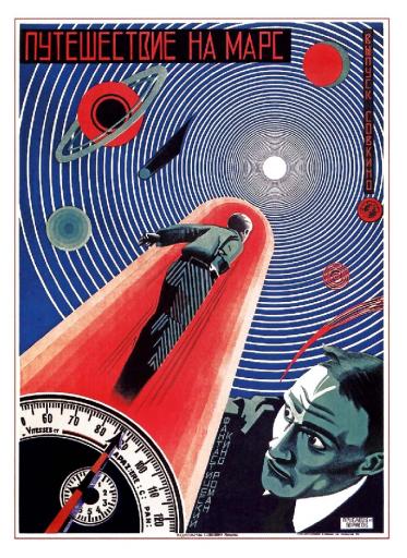 Trip (Journey) to Mars. Fantastic Kinoroman 1918