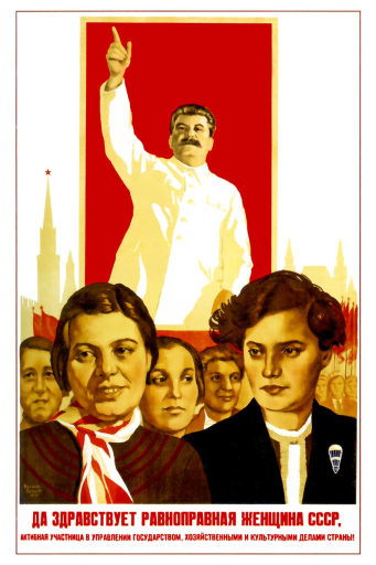 Long live equal woman of the USSR. 1938