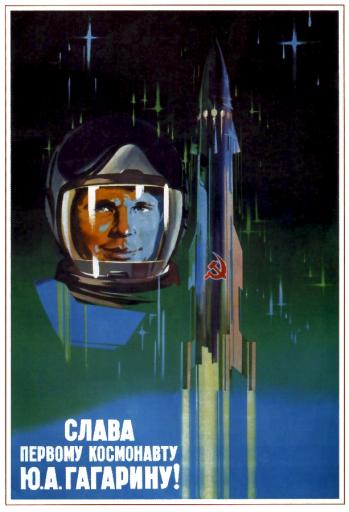 Glory to the first cosmonaut U.A.Gagarin! 1961