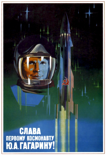 Glory to the first cosmonaut U.A.Gagarin! 1961