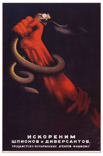 (We will) eradicate spies and saboteurs 1937