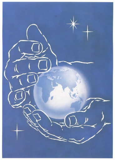 Palms holding the earth