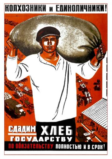Collective farmers and individual farmers 1933