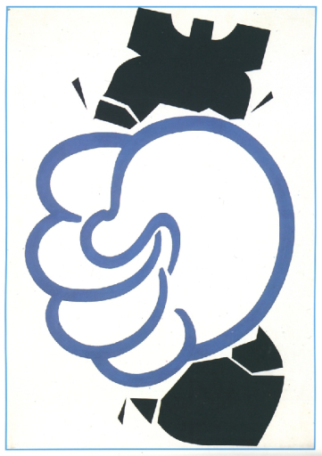 A dove of peace is squeezing a bomb like a fist.