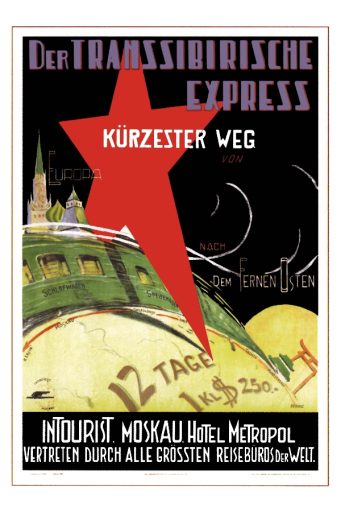 Intourist Moskau Hotel Metropol Trans-Siberian Railway 1930