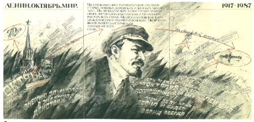 Lenin, October, Peace. 1917 - 1987.