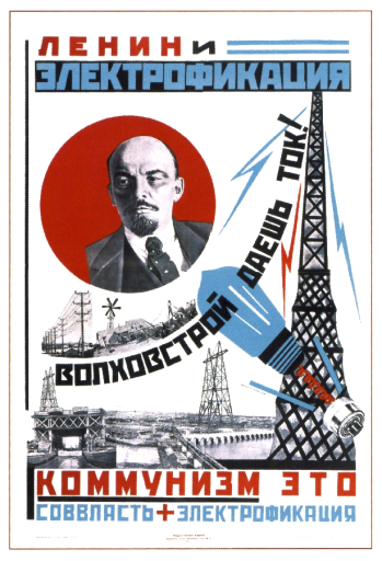Lenin and electrification. 1925