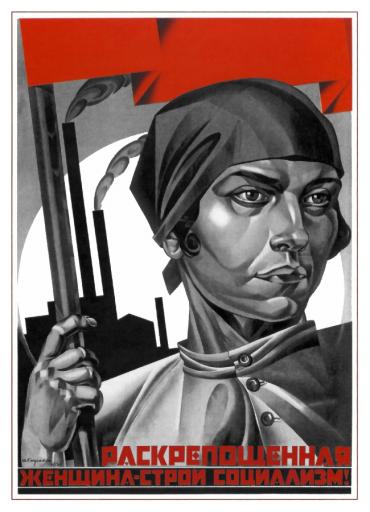 Liberated woman - build up socialism! 1926