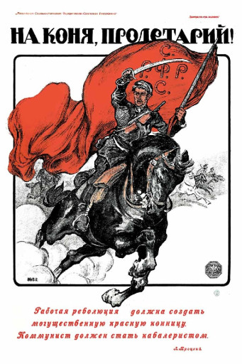 Onto a horse, proletarian!