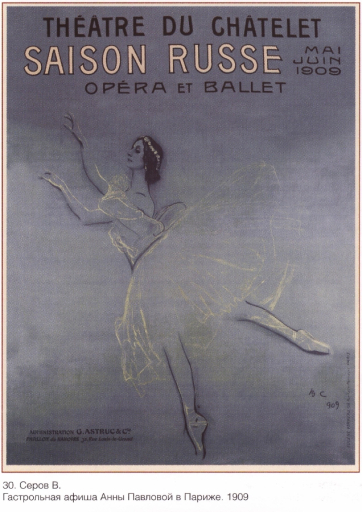 Affiche of Anna Pavlova in Paris