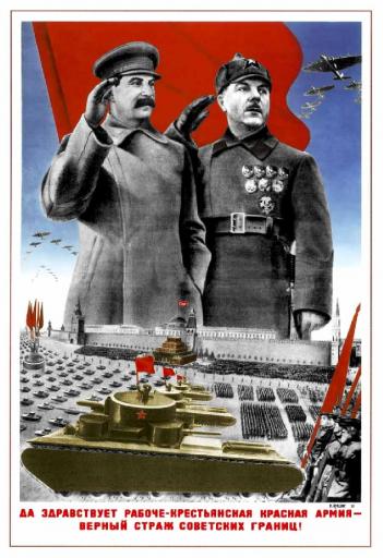 Stalin and Klement Voroshilov 1935