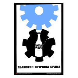 Drunkenness - is a cause of defects. Пьянство - причина брака. 1986