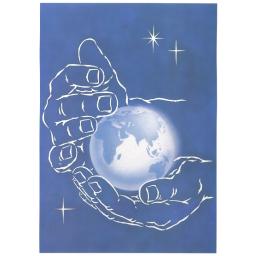 Palms holding the earth