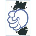 A dove of peace is squeezing a bomb like a fist.